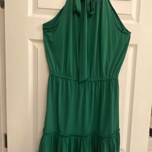 Green Halter Dress